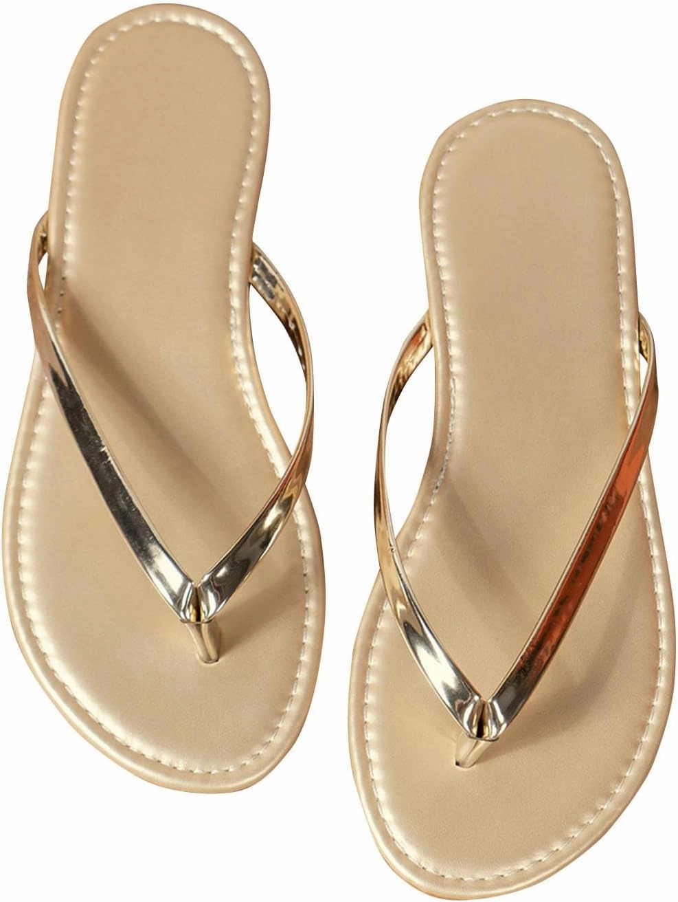 Women's Flip Flops Comfort Summer Flat Thong Slippers Walking Indoor Outdoor Flip-Flops Beach Clip Toe Slide Sandal Pizza Flip Flops