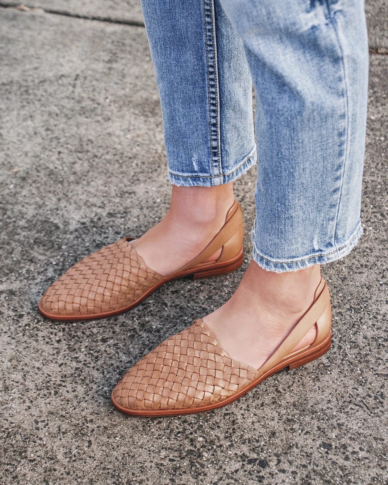 Swiss Tech Snow Boots Zoe Beige Braided Flats for Women