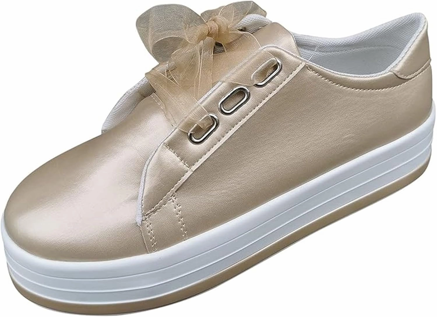 Ladmiple Sneakers For Women Slip On Low Cut Casual Walking Shoes Dressy Summer Comfort Fashion Platform Flats Loafers Loafers Slip Ons