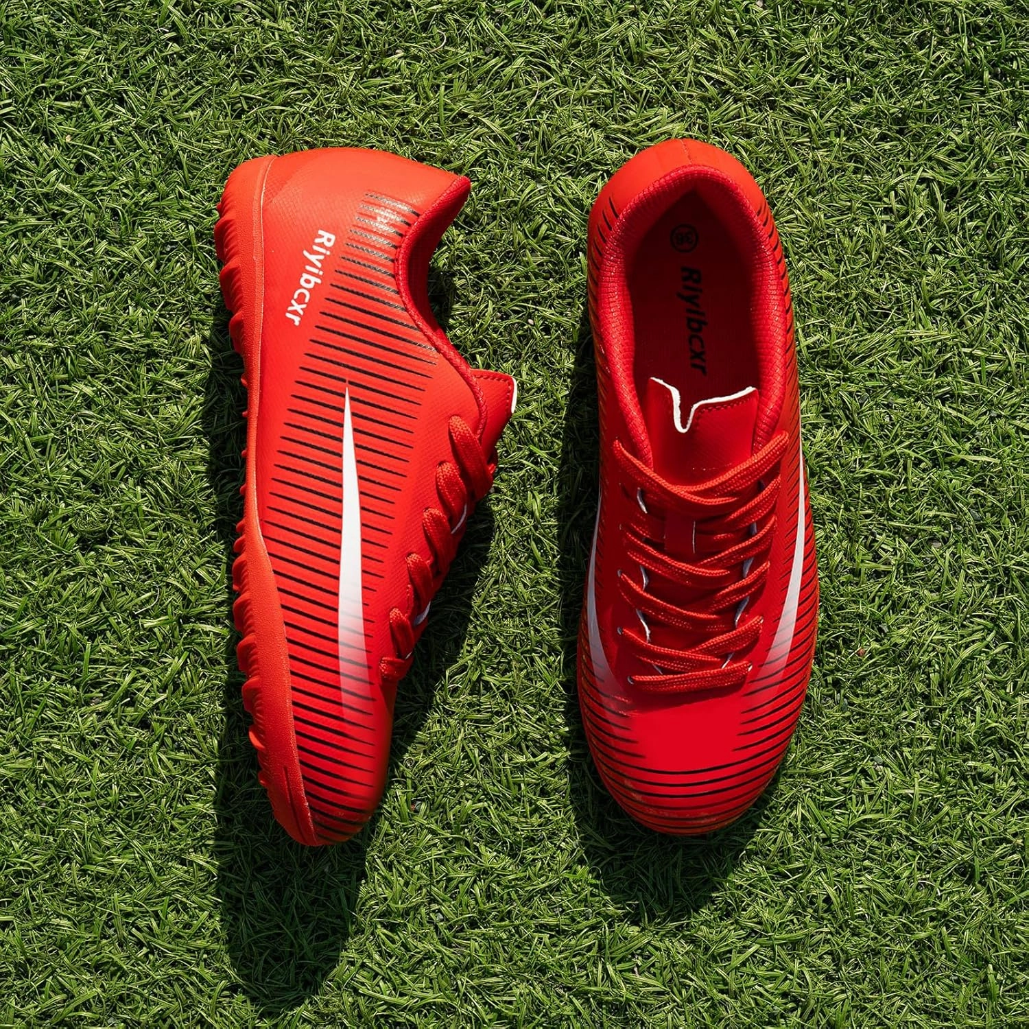 Mds Soccer Cleats Women Soccer Cleats Lace-Up Turf Football Shoes Indoor Outdoor Low-Top Fustal Soccer Training