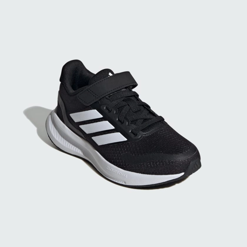 Adidas Kid's Runfalcon 5 Hook N' Loop Black/Whte Running Shoes Best Running Shoes Over 50