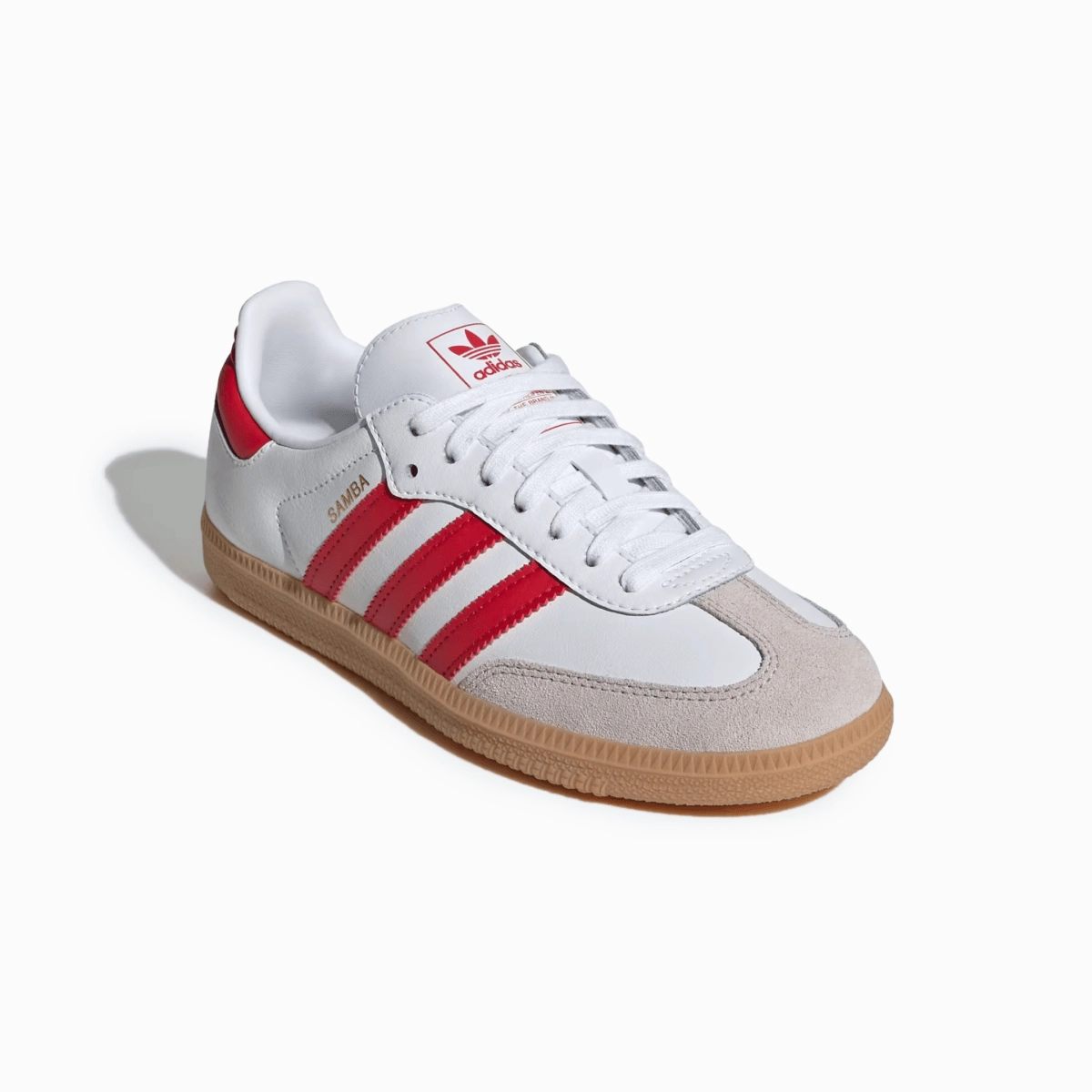 Tiempo Rio Fg Soccer Cleats Adidas Kids' (Grade School) Samba OG Cloud White/Better Scarlet/Gum