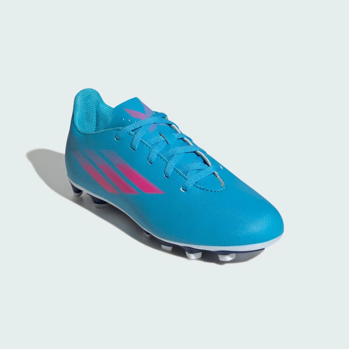 Adidas Kids X Speedflow .4 FxG - Sky Rush-Shock Pink Evospeed Soccer Cleats