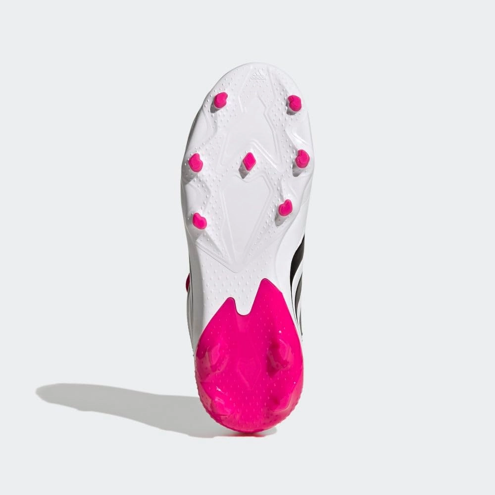 adidas Predator Precision.3 Youth Firm Ground Soccer Shoes - Fold-Over Tongue, Soft Leather Forefoot, Firm Ground Outsole, Lightweight Synthetic Upper Firm Ground Vs Artificial Grass Soccer Cleats