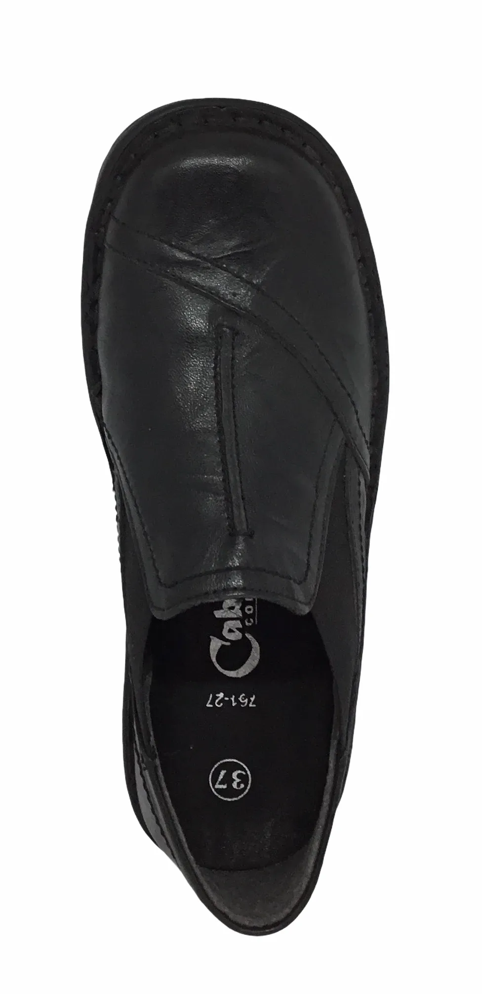 Full Grain Chelsea Work Boots Cabello 761 27 ~ Black Leather Crinkle