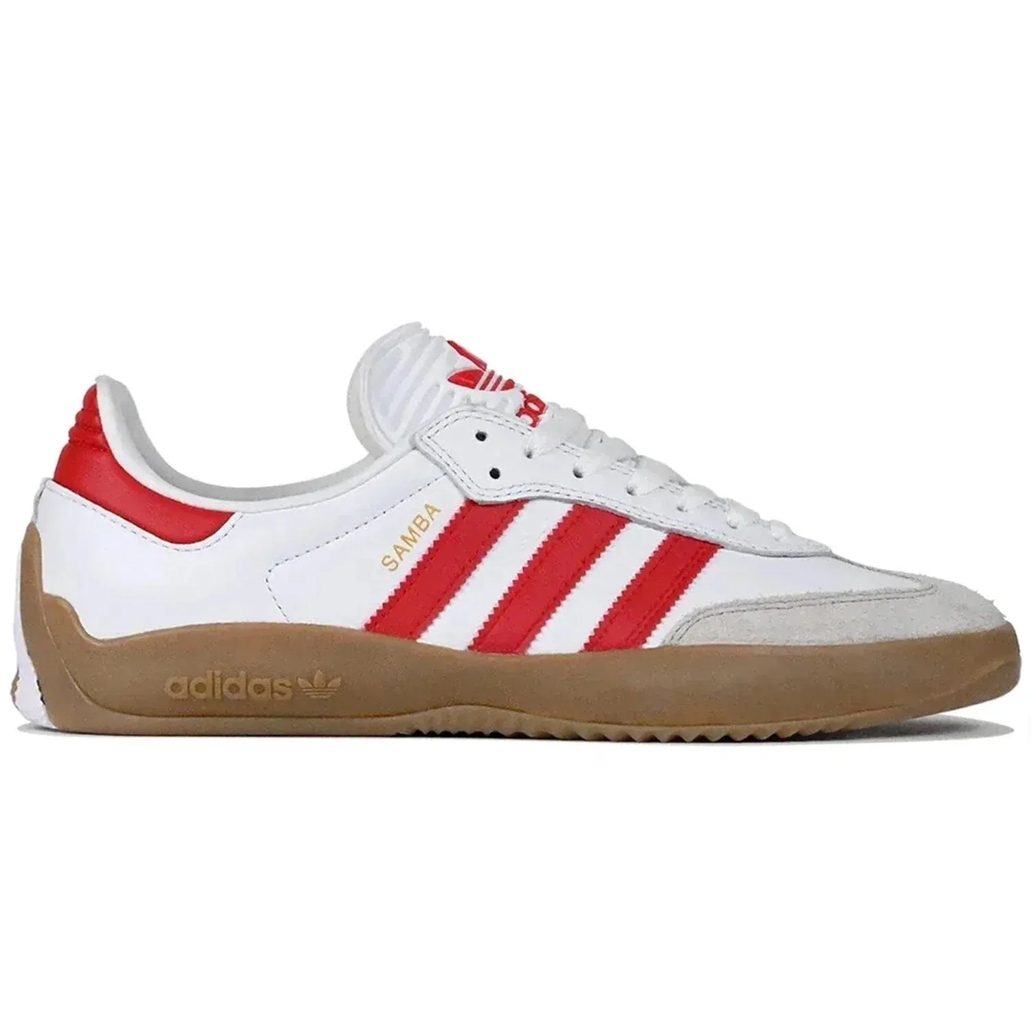 Most Supportive Skate Adidas Puig Samba (White/Better Scarlet/Gum)