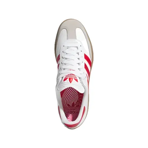 Skate Shoes Pro Adidas Puig Samba (White/Better Scarlet/Gum)