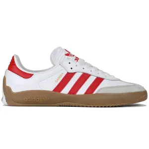 Adidas Puig Samba (White/Better Scarlet/Gum) Quad Roller Skate
