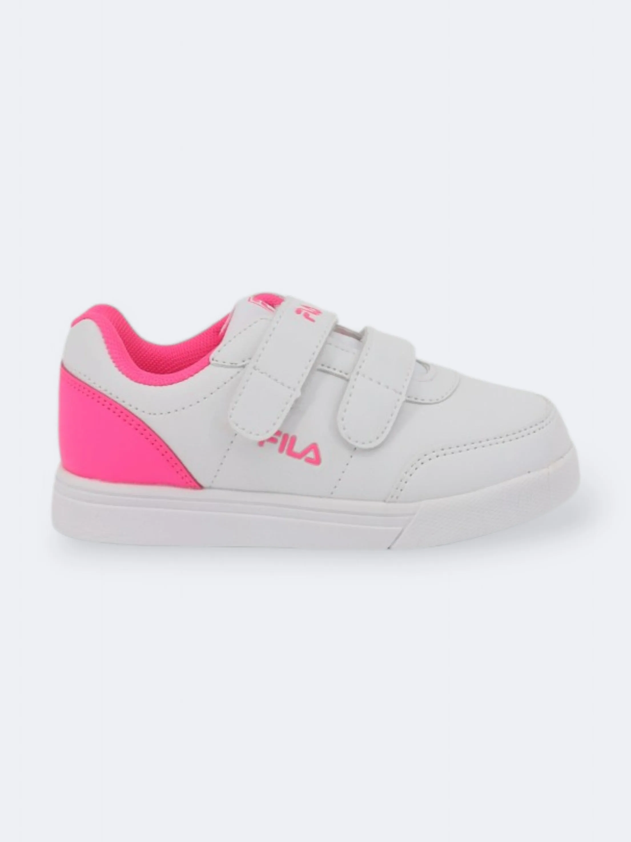 Kids Girl's Colorblocked Sneakers,White/Pink Air Force 2 Sneakers