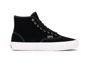 Vans Authentic Skate Hi Black/ White Suede Shoes Y2k Skate Shoes