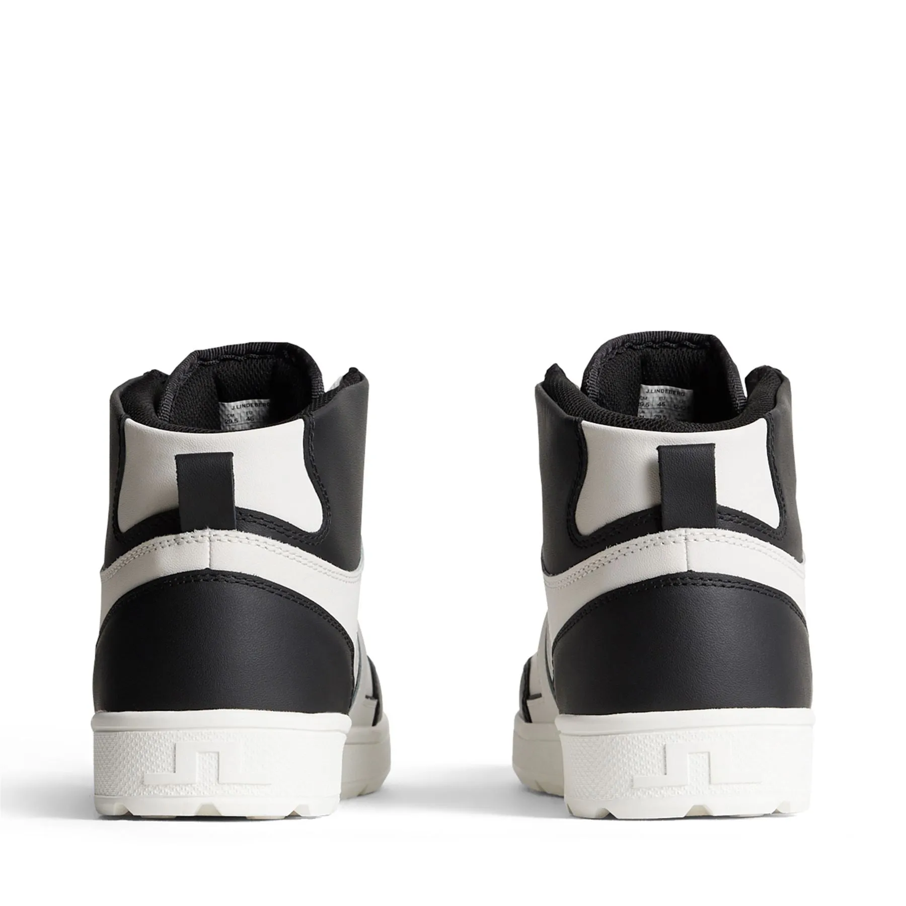 Golf Shoes Pins And Aces Ace High-Top Leather Golf Sneakers Black