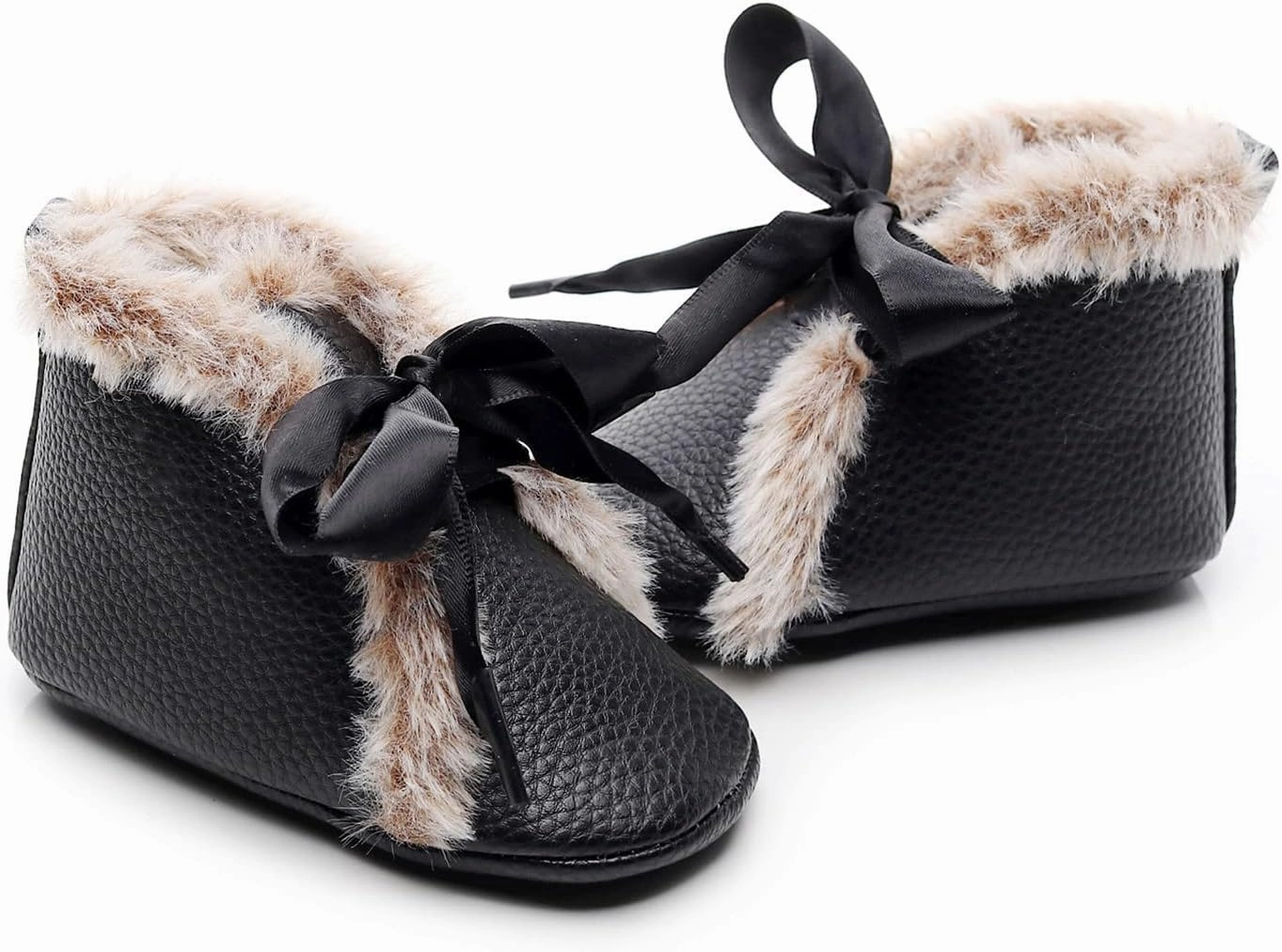 Soccer Cleats For Kids With Wide Feet Boys Shoes Baby Bowknot Boots Cotton Warm Plush Shoes Soft Baby Infant First Snow Walkers Girls Baby Shoes Baby Walking Shoes Boy 6-12 Months