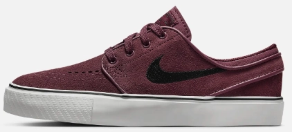 Nike SB - Kids Janoski GS Shoes | Burgundy Crush Sb Check Canvas Skate Shoe