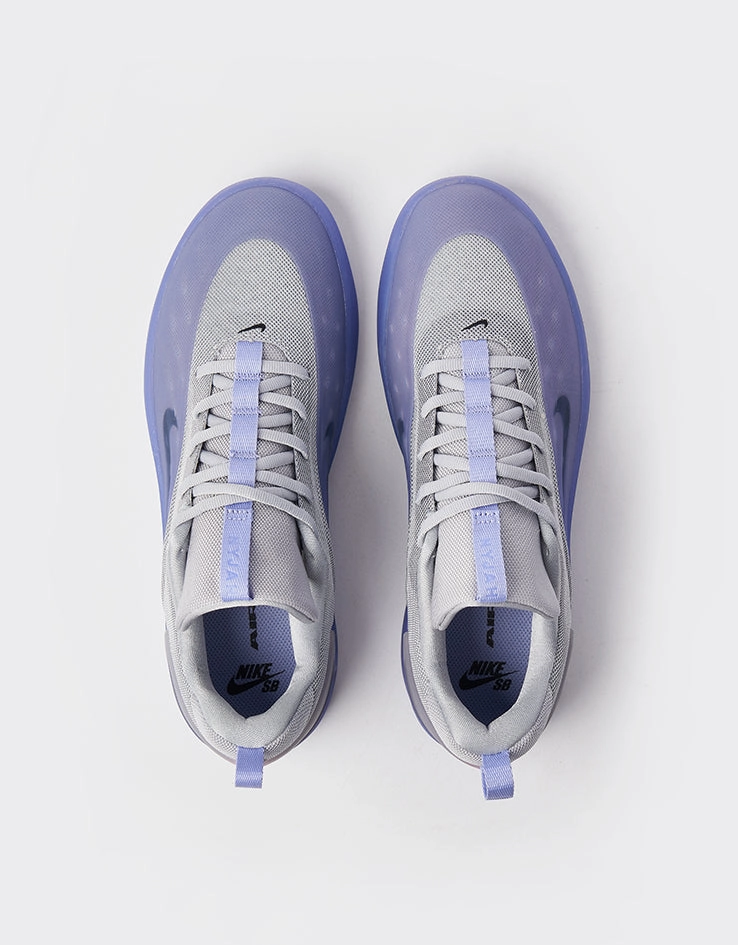 Nike SB Zoom Nyjah 4 Skate Shoes - Light Thistle/Black-Light Thistle Nike Hyperdunk Basketball Shoes