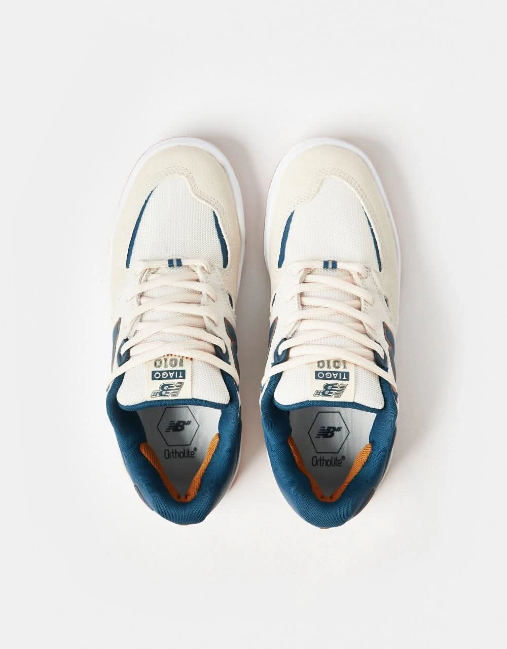 New Balance Numeric Tiago Lemos 1010 Skate Shoes - Sea Salt/Teal Skate Wide Width