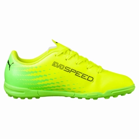 Types Of Soccer Cleats PUMA Kids Evospeed 17.5 TT Turf Soccer Shoes
