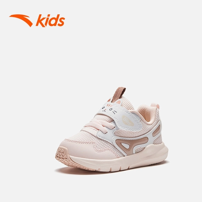 Skechers Snow Boot anta kids girls little cute pet running shoes 3225C0001-1 -pink/white (kasut larian kanak perempuan)