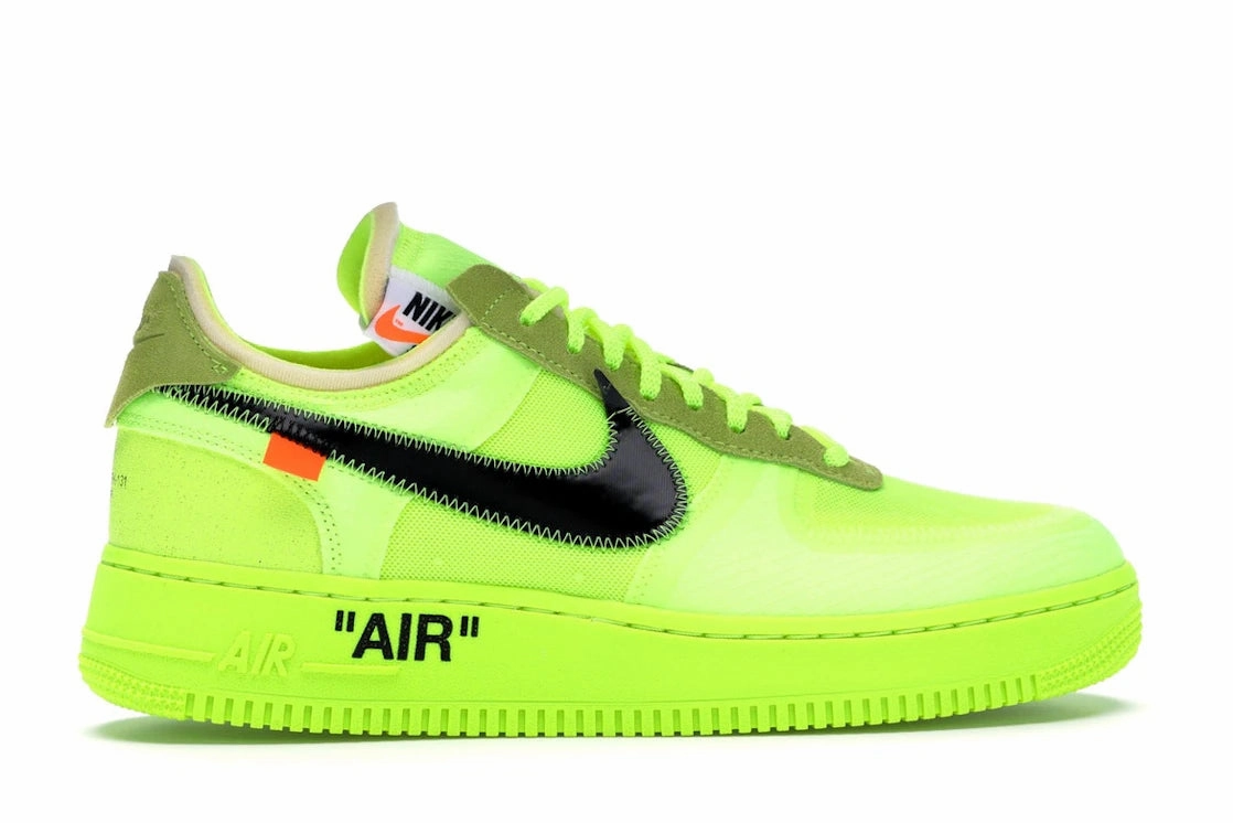 Nike Recovery Shoes Air Force 1 Low Off-White Volt
