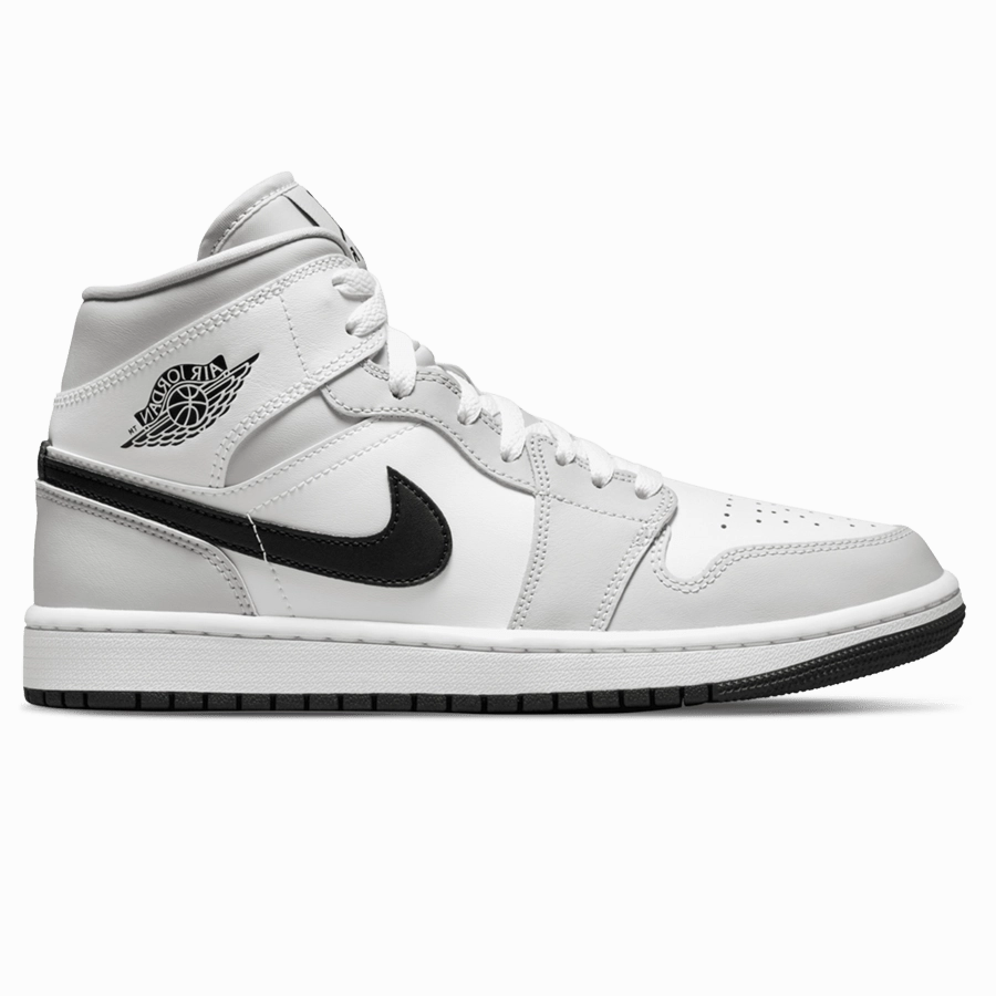 Nike Shoes That Tie Themselves Air Jordan 1 Mid WMNS 'Light Smoke Grey' - OUTLET