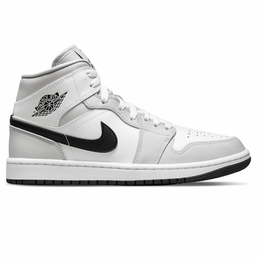 Air Jordan 1 Mid WMNS 'Light Smoke Grey' Greatest Nike Shoes Of All Time