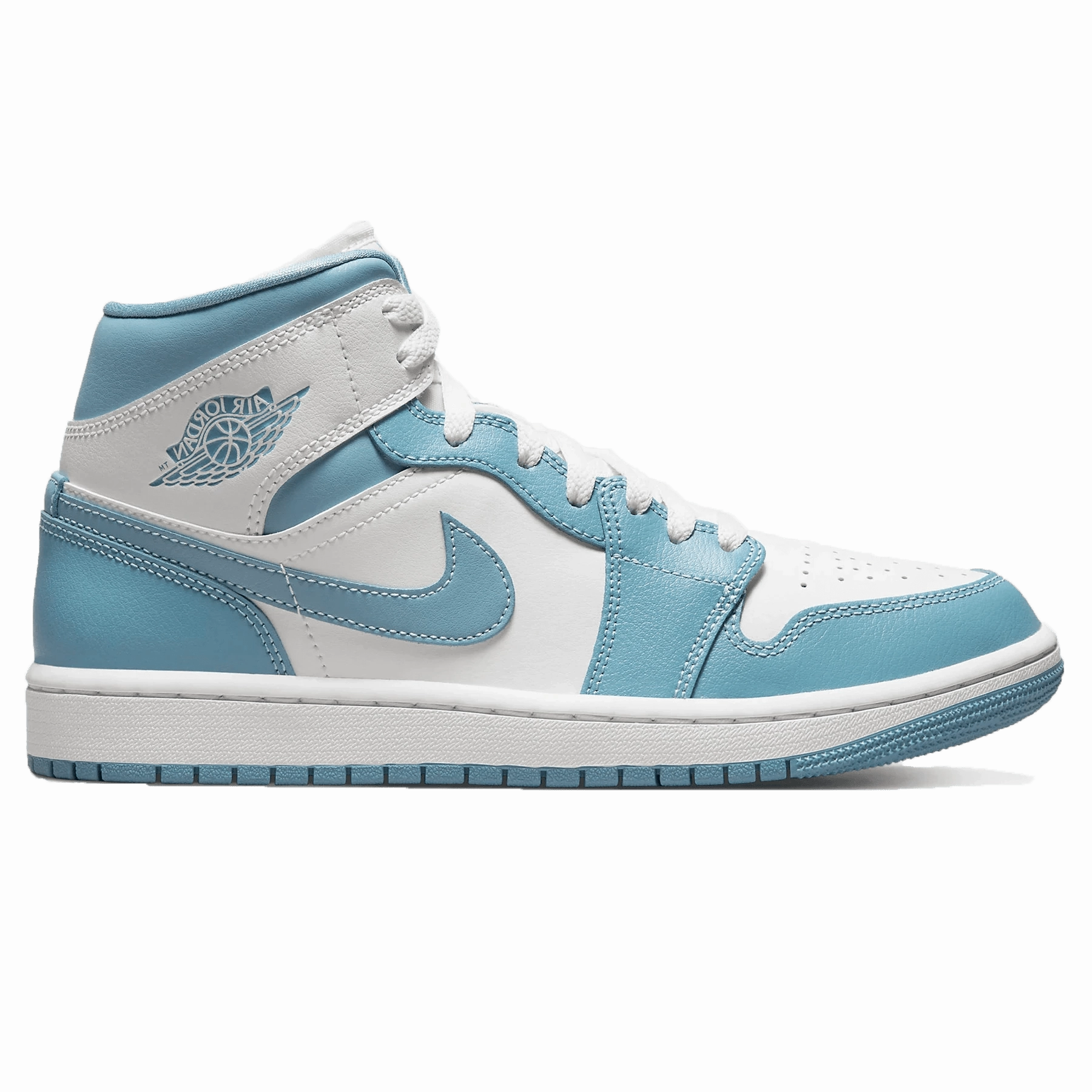 Air Jordan 1 Mid WMNS 'University Blue' Nike Store Basketball Shoes