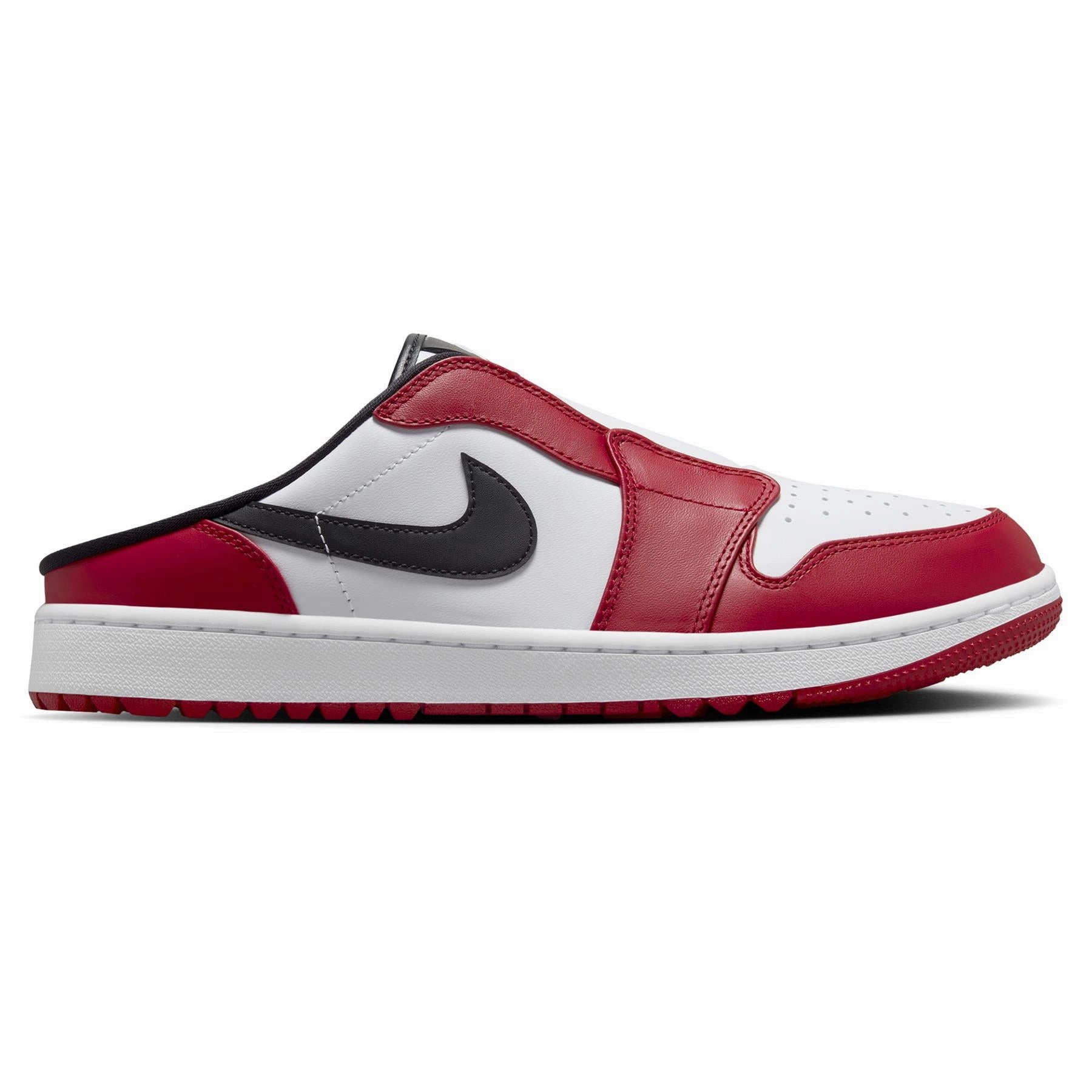 Air Jordan 1 Mule Shoes White/Black/Varsity Red Nike Oregon Shoes