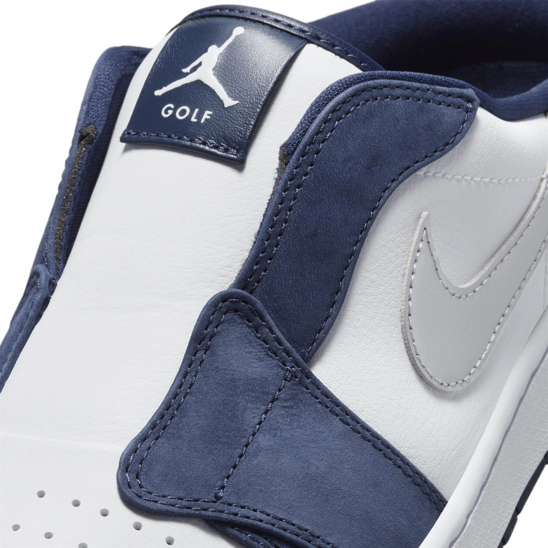 Nike Mag Shoes Air Jordan 1 Mule Shoes White/Metallic Silver/Midnight Navy