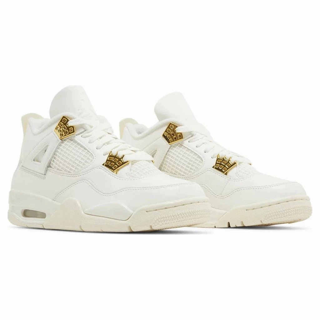 Lakers Shoes Nike Air Jordan 4 Retro Wmns 'Metallic Gold'