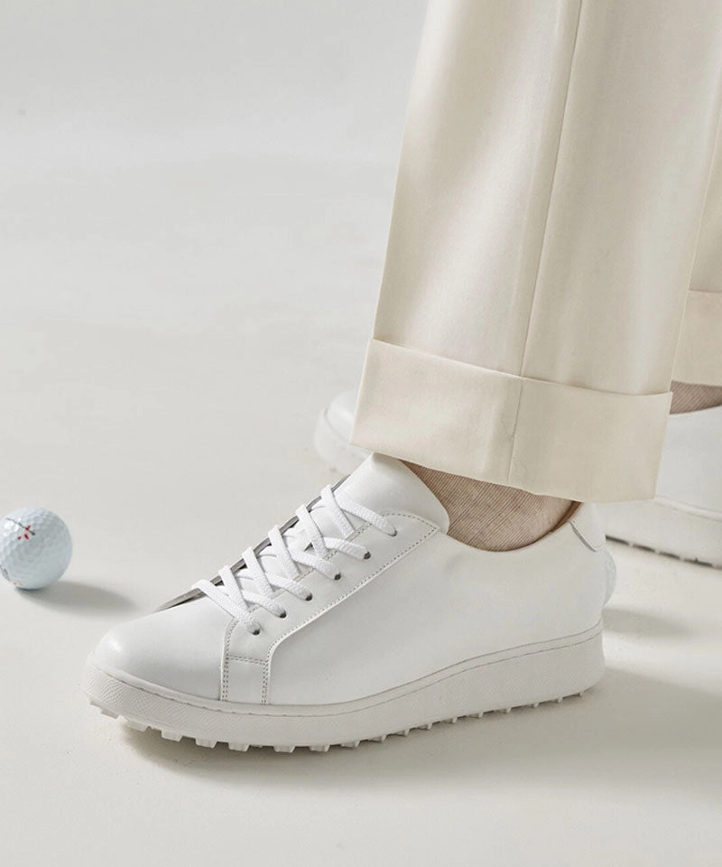 ALL CLASSIC Golf Low Spikeless Golf Shoes - White On Sale Spikeless Waterproof Golf
