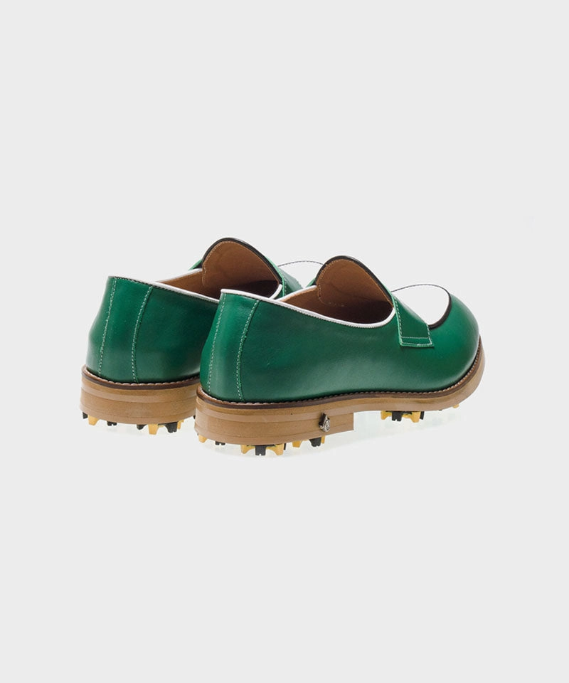 ALL CLASSIC Golf Noble Penny Loafer Classic Golf Shoes - Green Most Comfortable Golf