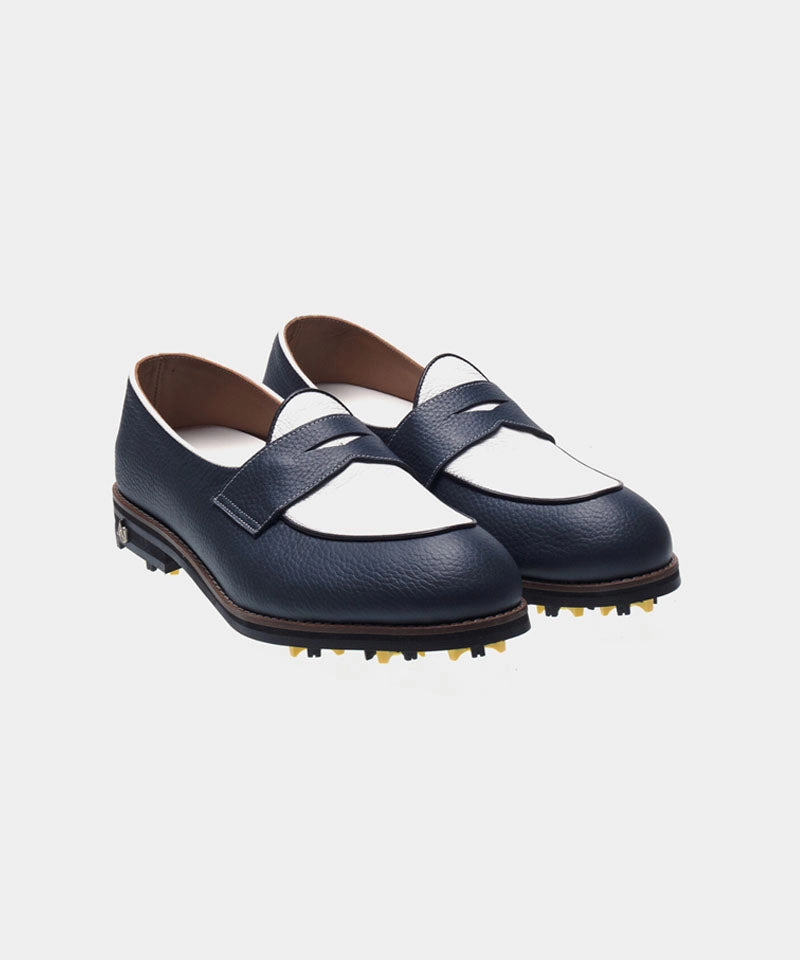 Gallivanter Golf Shoes ALL CLASSIC Golf Noble Penny Loafer Classic Golf Shoes - Navy