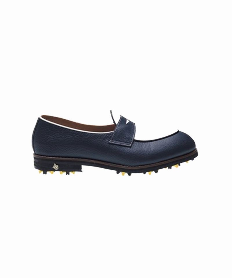 Lightest Golf ALL CLASSIC Golf Noble Penny Loafer Classic Golf Shoes - Navy