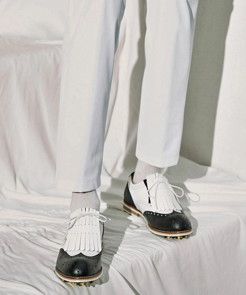 Hyperflex Boa Golf Shoes ALL CLASSIC Golf Noble Wingtip Classic Golf Shoes - Black Toe