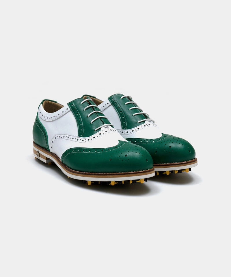 ALL CLASSIC Golf Noble Wingtip Classic Golf Shoes - Green Golf Shoe Clearance  Golf