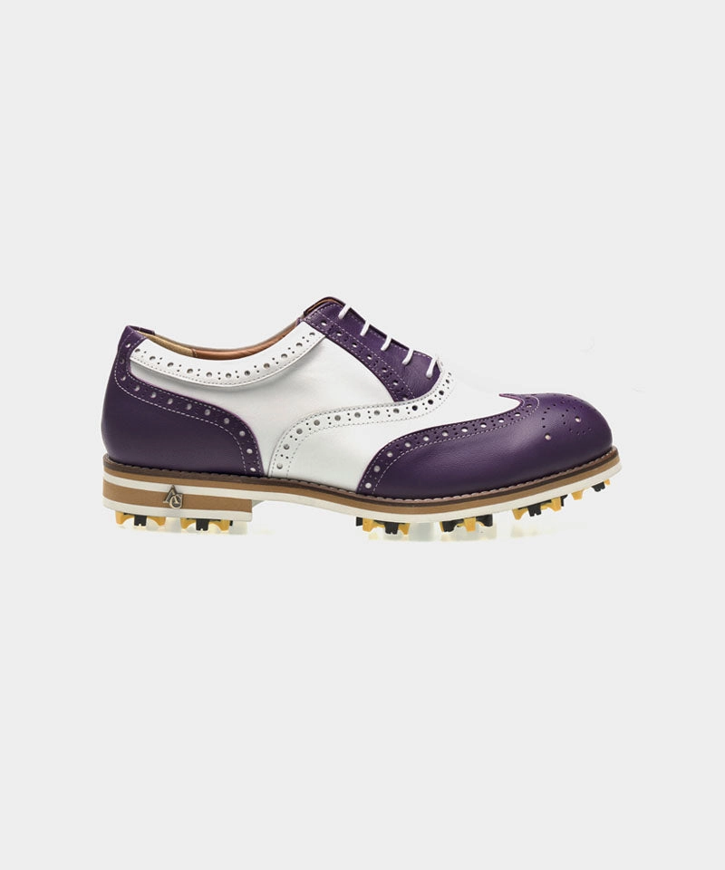Studs For Golf ALL CLASSIC Golf Noble Wingtip Classic Golf Shoes - Purple