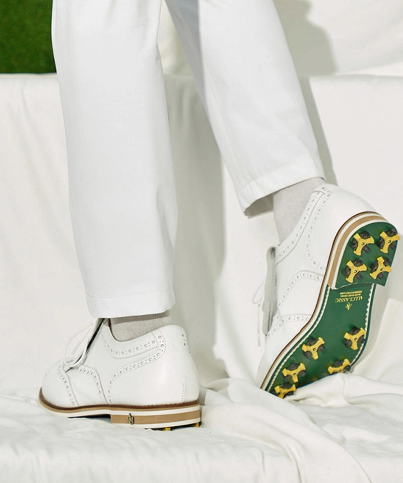 ALL CLASSIC Golf Noble Wingtip Classic Golf Shoes - White Review Dunham's Golf