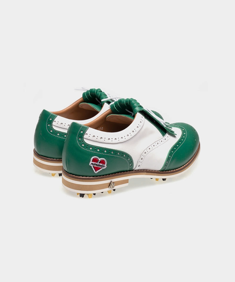 Golf Shoes Sale ALL CLASSIC Golf Nomantic Noble Wingtip Classic Golf Shoes - Green