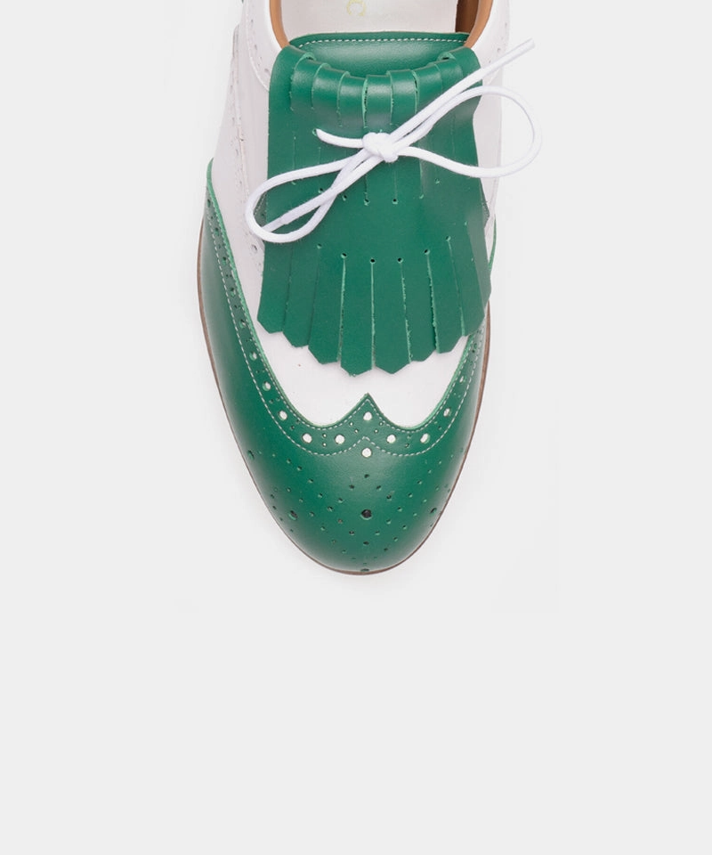 ALL CLASSIC Golf Nomantic Noble Wingtip Classic Golf Shoes - Green Onitsuka Golf