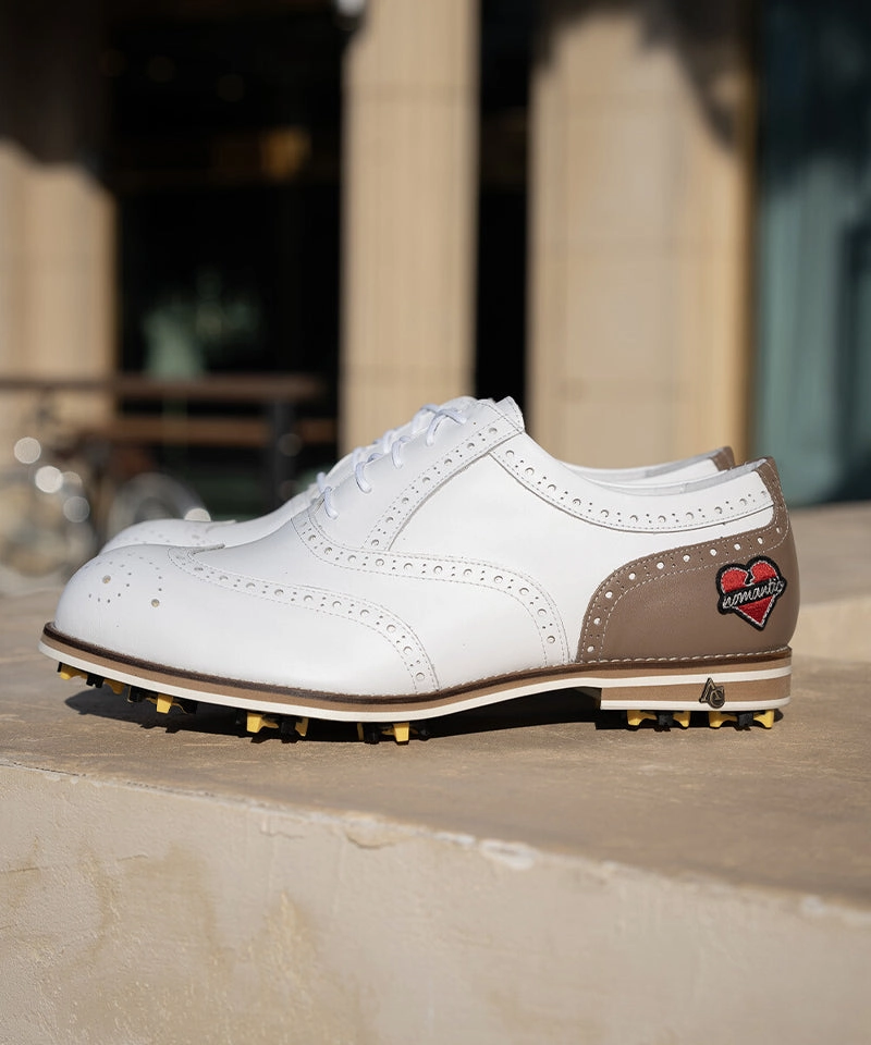 ALL CLASSIC Golf Normantic Noble Wingtip Classic Golf Shoes - Etoupe 2 Personalized Golf