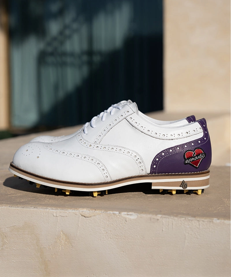 Customizable Golf Shoe Bag Cute Golf ALL CLASSIC Golf Normantic Noble Wingtip Classic Golf Shoes - Purple 2