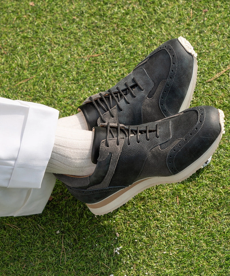 ALL CLASSIC Golf Saffiano Modern Classic Golf Shoes - Navy Ecco Waterproof Golf