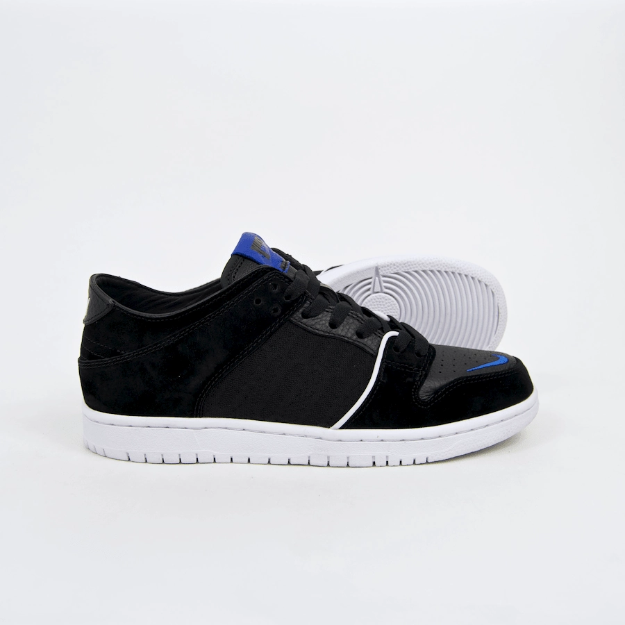 Nike SB - Dunk Low Pro QS (Decon x Soulland) Shoes - Black / Game Royal-White Mercurial Nike Indoor Soccer Shoes