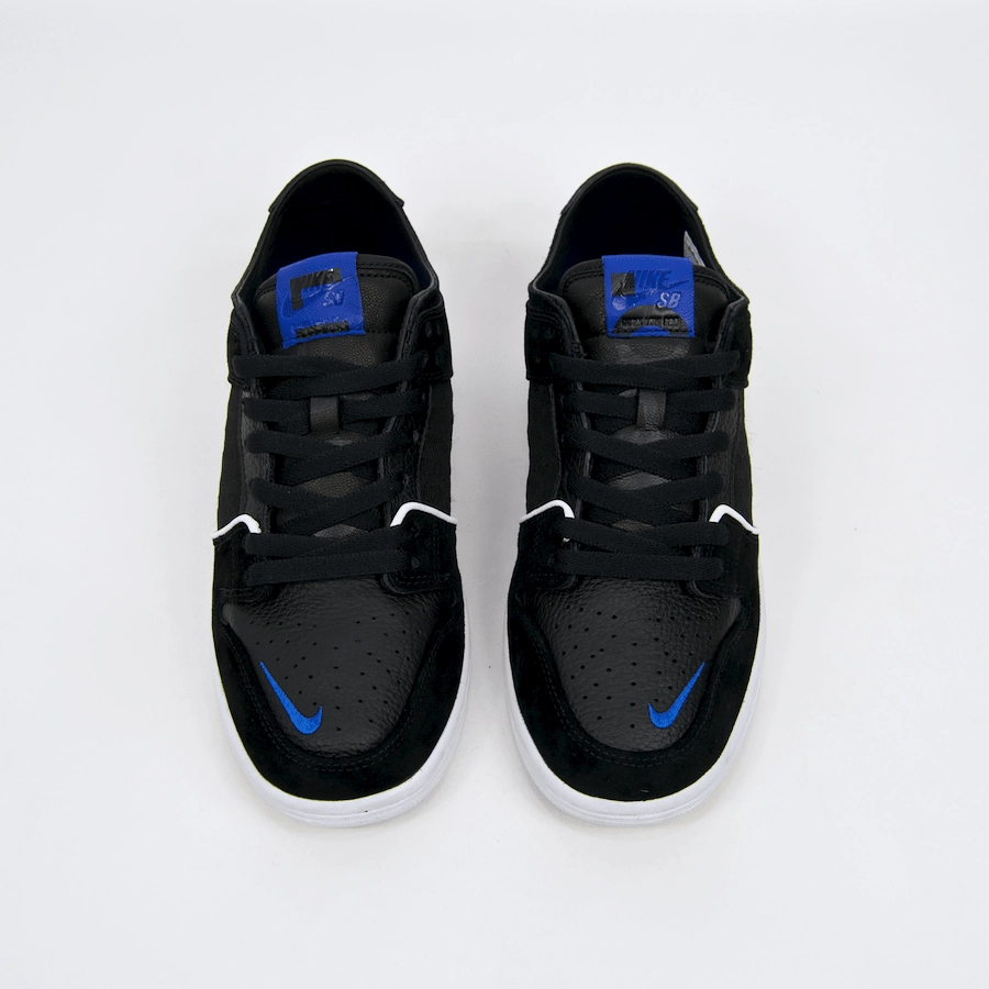 Nike Jordan High Top Shoes Nike SB - Dunk Low Pro QS (Decon x Soulland) Shoes - Black / Game Royal-White