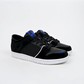 Nike SB - Dunk Low Pro QS (Decon x Soulland) Shoes - Black / Game Royal-White Shoe Size Conversion Nike