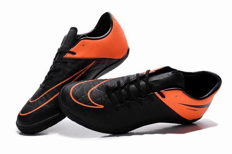 New Nike Hypervenom Phelon II IC Indoor DB0016 Soccer Cleats Shoes Black Orange Nike Bicycle Shoes