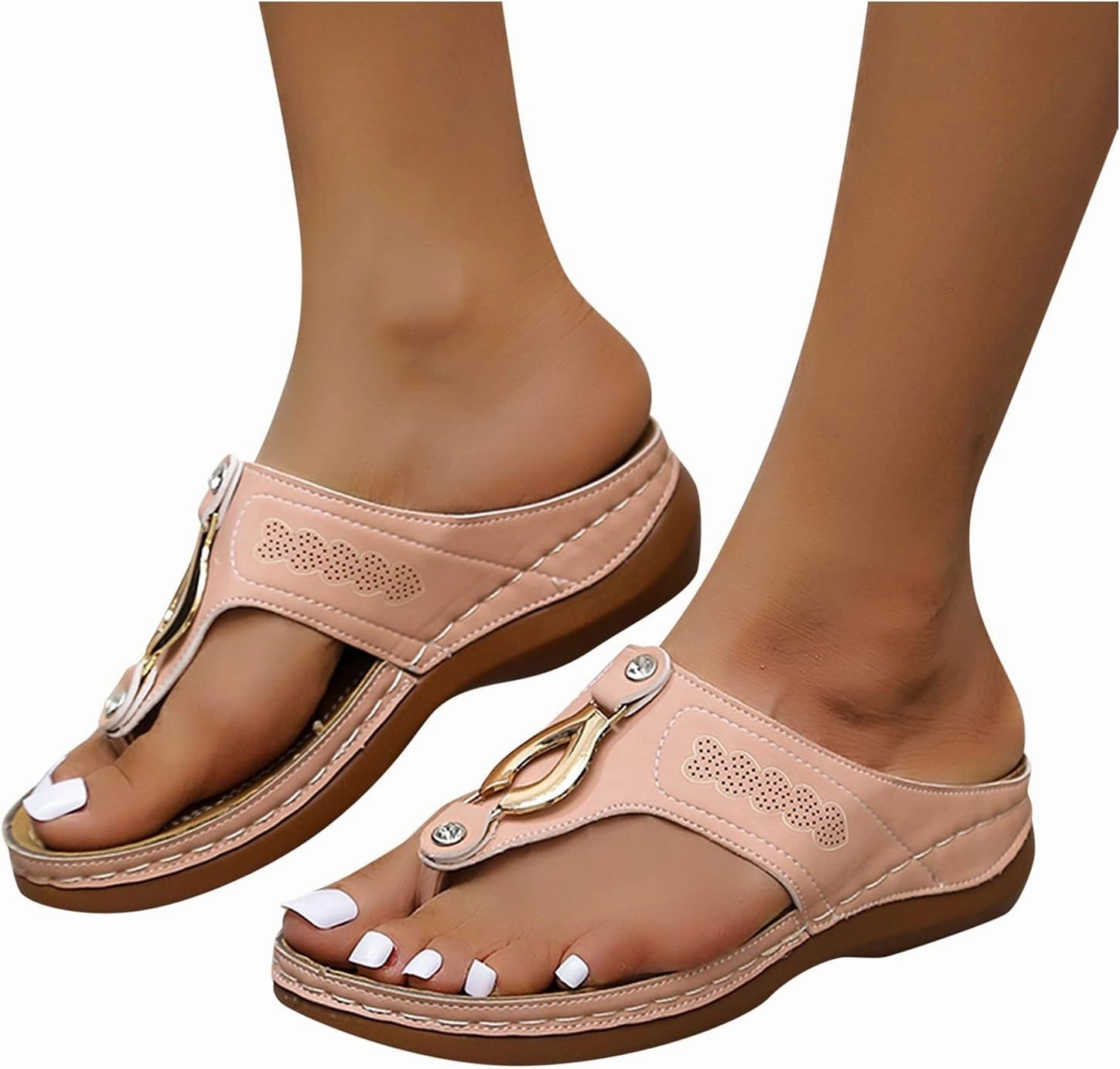 Loafer Tennis Shoes Women's Sandals Comfortable Open Toe Wedge Sandals Orthopedic Sandals for Women Summer Flip Flops Walking Shoes