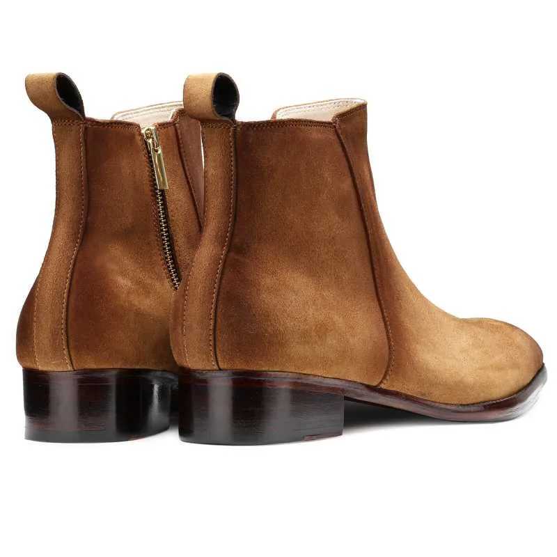 Carbine Suede Zipper Boots