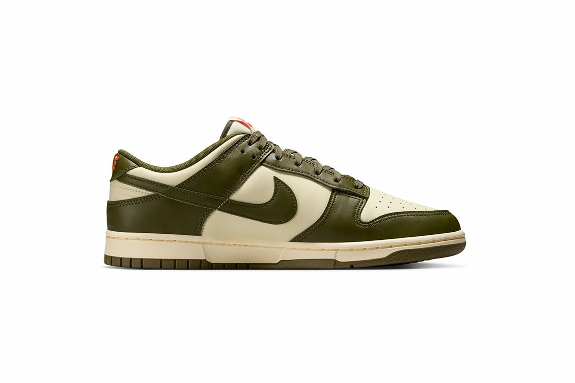 Nike Dunk Low Retro - Rough Green / Coconut Milk Nike Platform Tennis Shoes