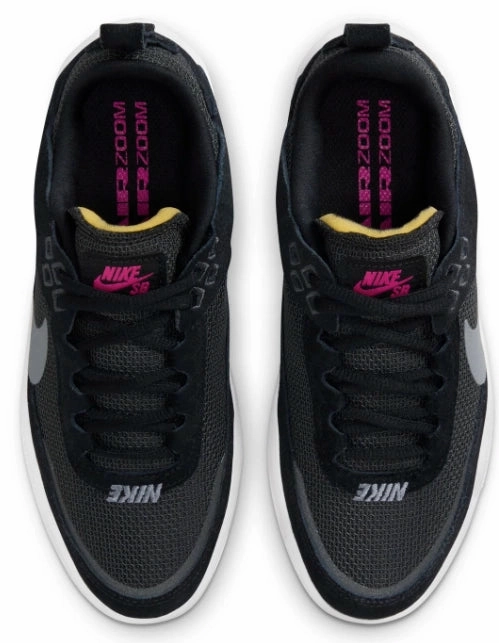 Nike SB - Kids Day One GS Shoes | Black White With Arch Support Slip On Skate