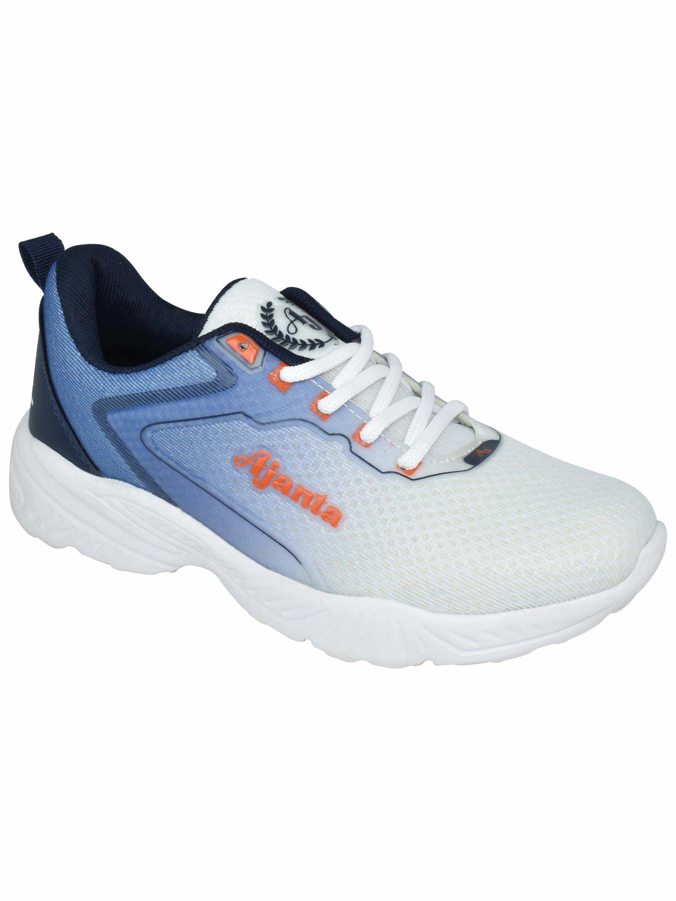 Tennis Shoes For Running Ajanta Boys' Blue Sports Shoes | Lightweight EVA Sole | Breathable Mesh Upper | Stylish & Durable Kids Footwear EK2008